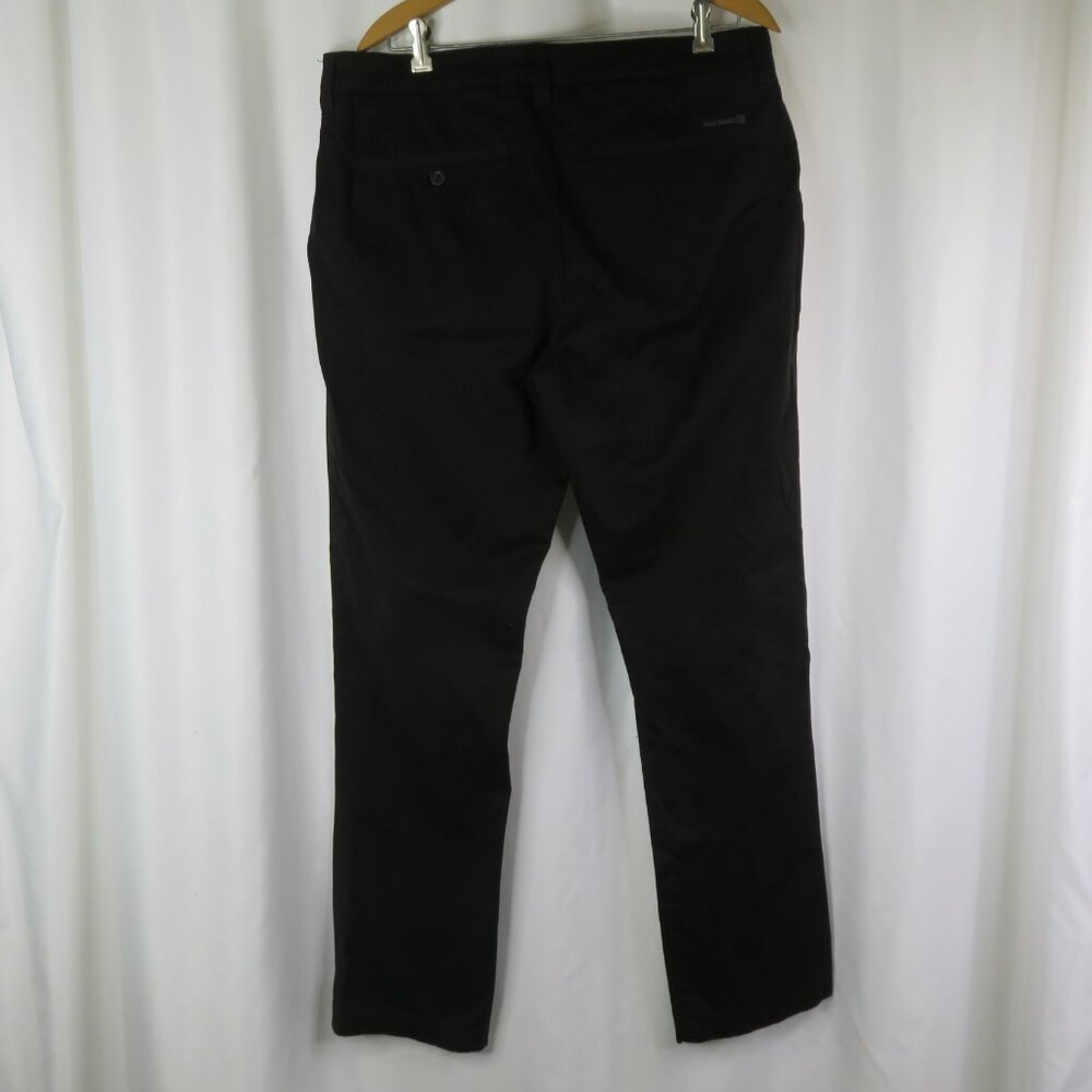 Quiksilver Chinos Pants Black Mens 36 x 31 Cotton Twill Slacks Straight Leg - Picture 2 of 13